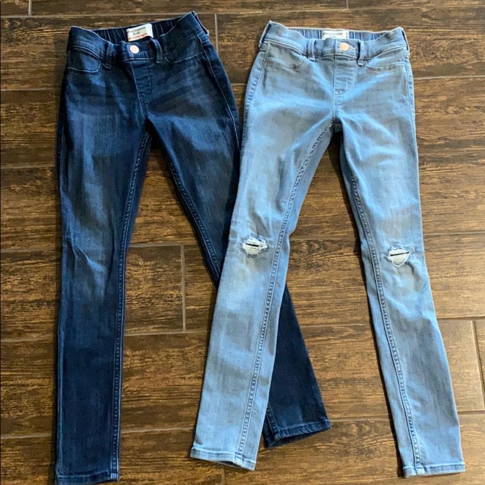 2 EUC Abercrombie kids pull on jegging 9/10 slim